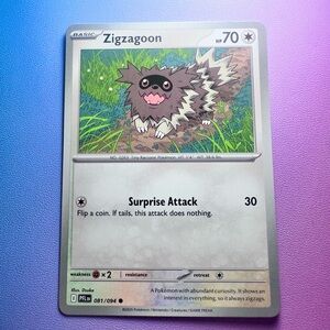 zigzagoon - 081/094 (common) — pokemon: phantasmal flames